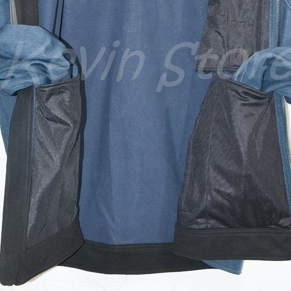 BLUE NWT Kirkland Signature‎ Men Water Resistant Soft Shell Jacket - Picture 6 of 8